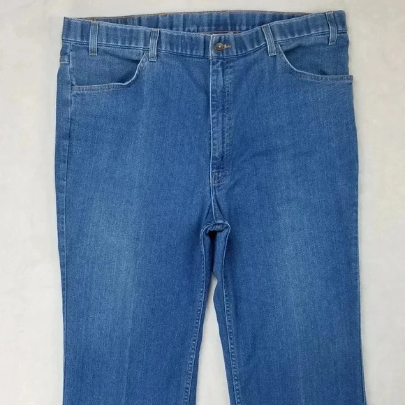 Levis Men's Blue Denim 44X30 Jeans Boot Cut - Picture 2 of 9